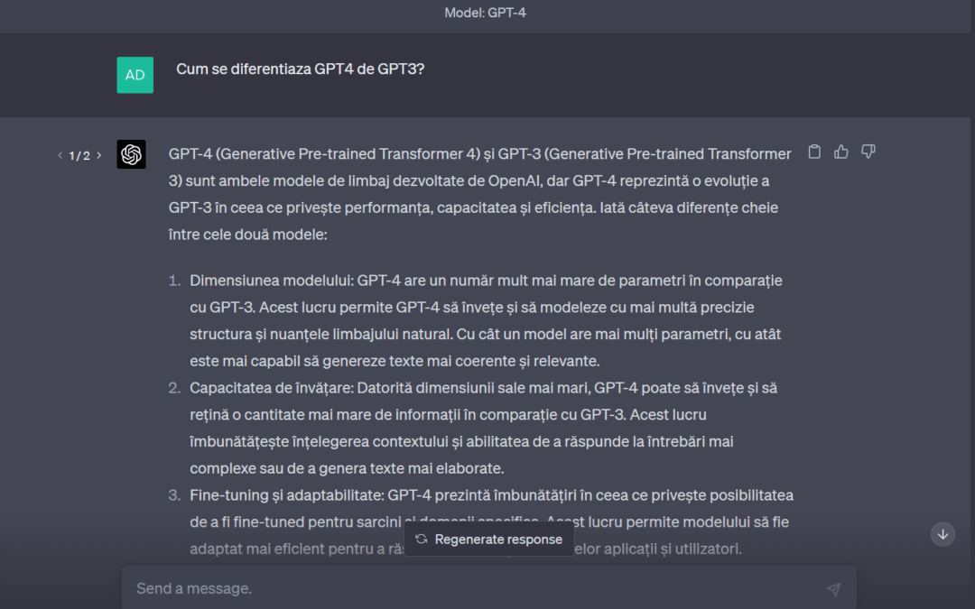 Chat GPT-4: Viitorul conversațiilor AI